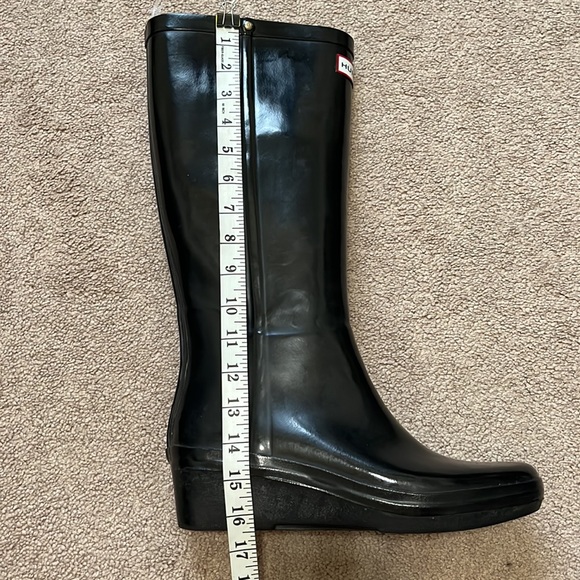 HUNTER Arolla wedge rain boots size 10 - Picture 10 of 16